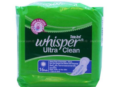 Whisper Ultra Clean Heavy Flow Overnight Wings Pad 28cm x 16pads Online