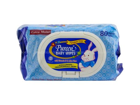 Pureen Baby Wipes Value Pack 80 sheets x 2 packs Sale