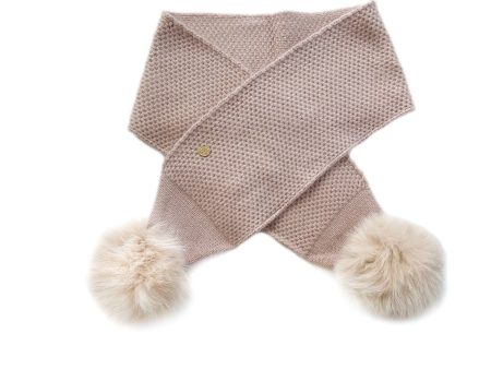 Honeycomb Dusty Pink Cashmere Scarf Discount