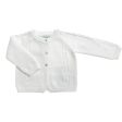 White Knit Cotton Cardigan For Sale