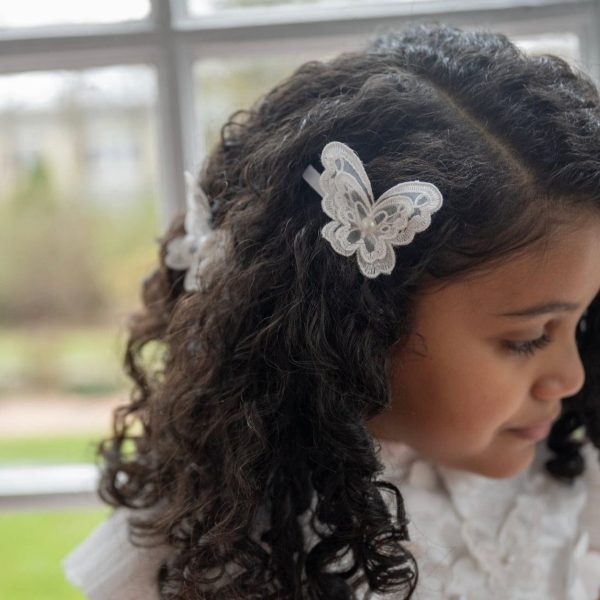 White Butterfly Hair Clip Online