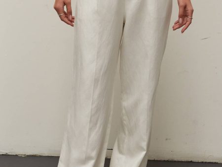 Lara High Waisted Wide Leg Pants Discount