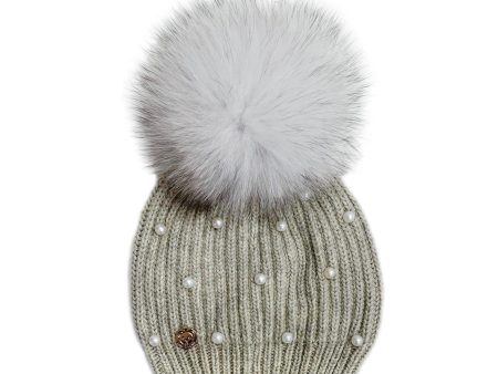 Pearl Angora Kids Hat For Cheap