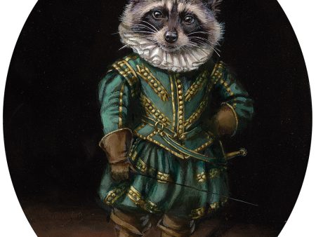 Portrait of a Raccoon in a Doublet Hot on Sale