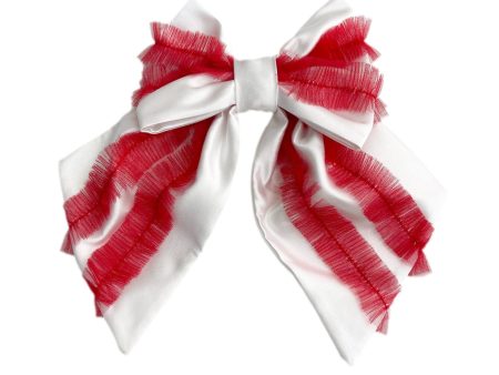 Holly Ruffle Hair Bow Discount