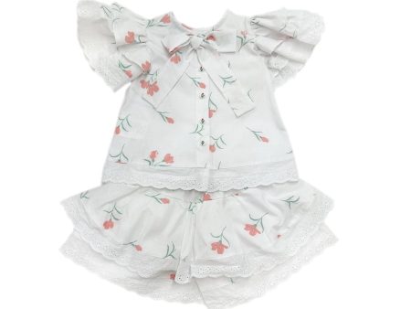 Tulip Cotton Blouse and Shorts Set Online now