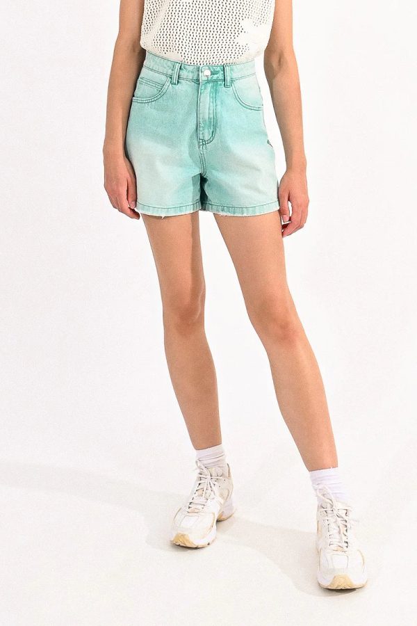 Aqua Acid Wash Shorts For Discount