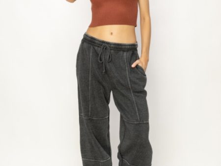 HYFVE Stitched Design Drawstring Sweatpants Online Sale