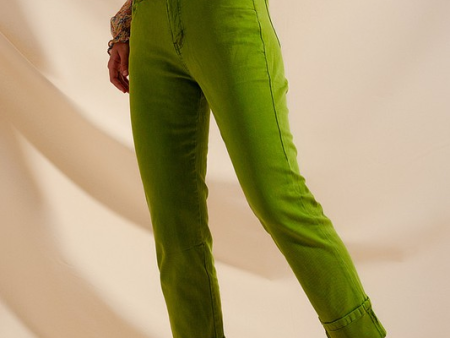 Avocado Green Jeans Discount