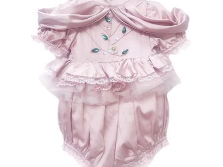 Pink Satin Ballerina Romper For Sale