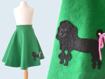 1950s Child s Felt Poodle Skirt Hot on Sale