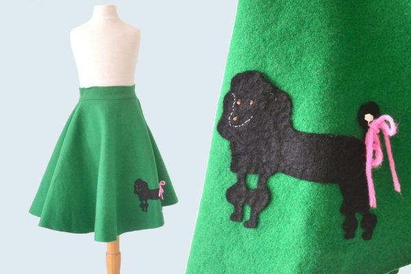 1950s Child s Felt Poodle Skirt Hot on Sale