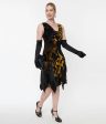 Gold Velvet Hemingway Dress For Cheap