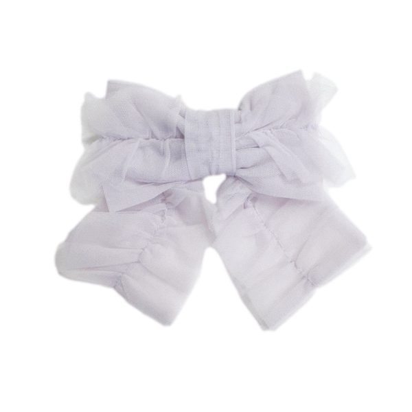 Ariel Ruffle Tulle Hair Bow Sale