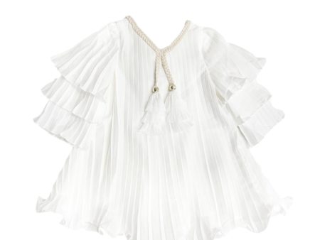 Sienna White Pleated Dress Online Hot Sale