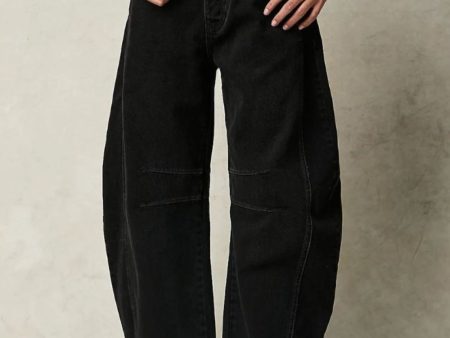 Wide Leg Jeans with Pockets Hot on Sale