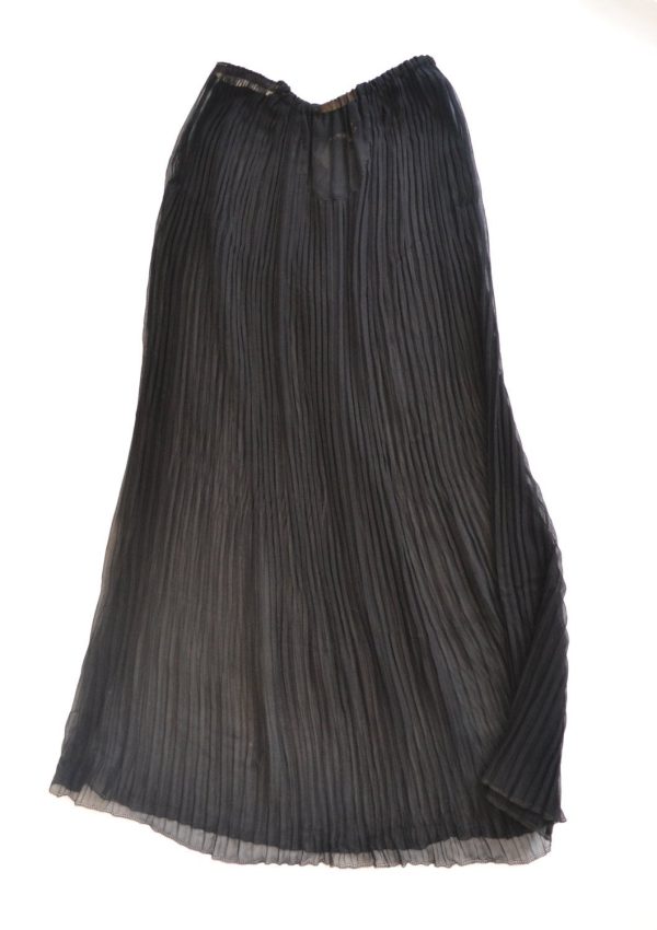 1920s Black Sheer Long Skirt Fashion