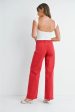 Red Relaxed Leg Jeans Cheap