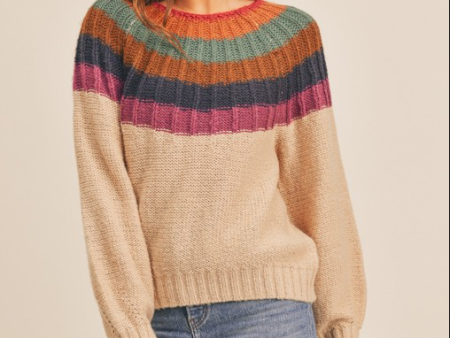 Multicolor Yoke Sweater Sale