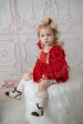 Victoria Red Velvet Romper For Discount