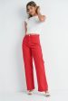 Red Relaxed Leg Jeans Cheap