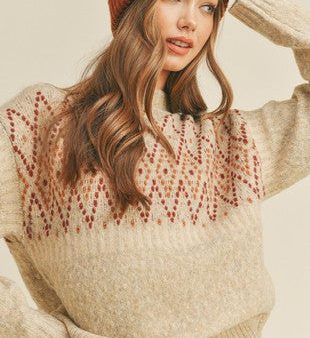 Embroidered Fair Isle Sweater Cheap