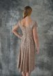 1950s Taupe Lace Cocktail Dress Online Sale