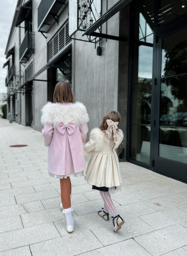 Faina Pink Wool Coat Fashion