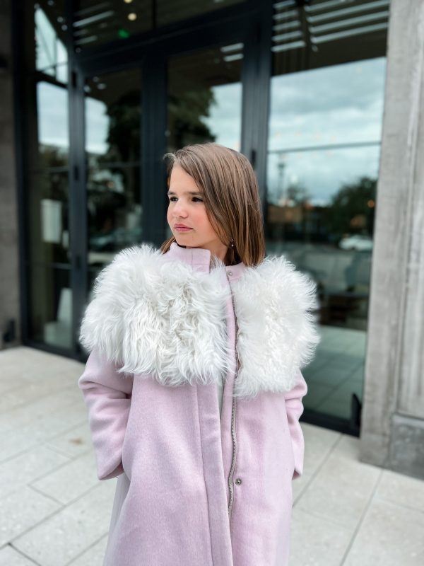 Faina Pink Wool Coat Fashion