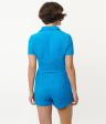 Blue Terry Romper Discount