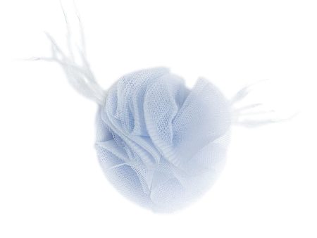 Skylar Blue Flower Tulle Hair Clip Hot on Sale