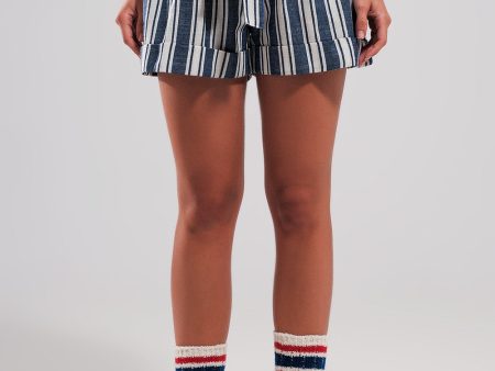 Stripe Knit Shorts Cheap