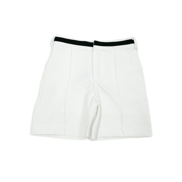 Alex White Shorts With Black Contrast Line Sale