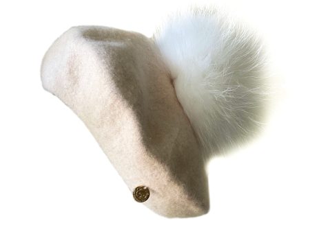 Cream Wool Beret Cheap