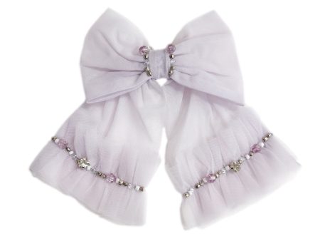 Ariel Rhinestone and Tulle Hair Bow Online Hot Sale