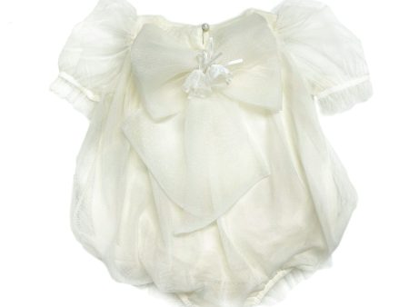 Bella Buttermilk Tulle Romper Discount