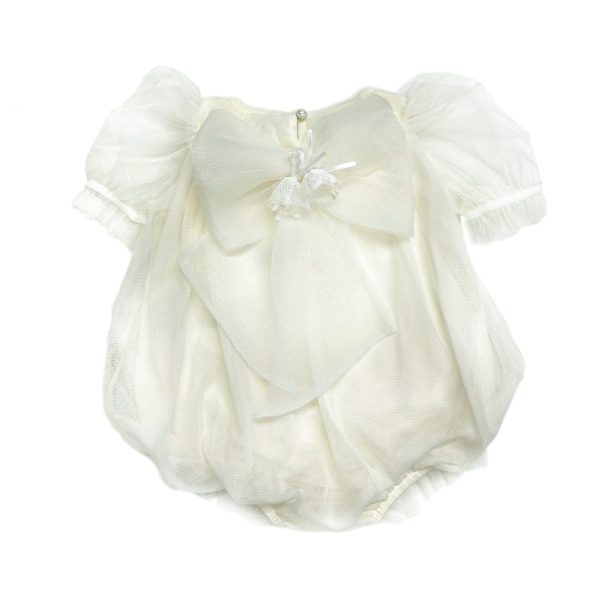 Bella Buttermilk Tulle Romper Discount