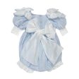 Charlotte Baby Blue Linen Romper For Discount