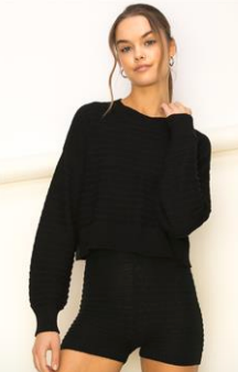 Black Knit Sweater Online