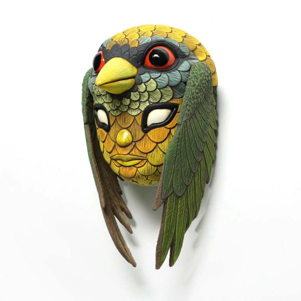 Blend In Mask: Red Headed Barbet Online