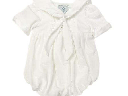 Helenus Velour Ivory Romper Supply