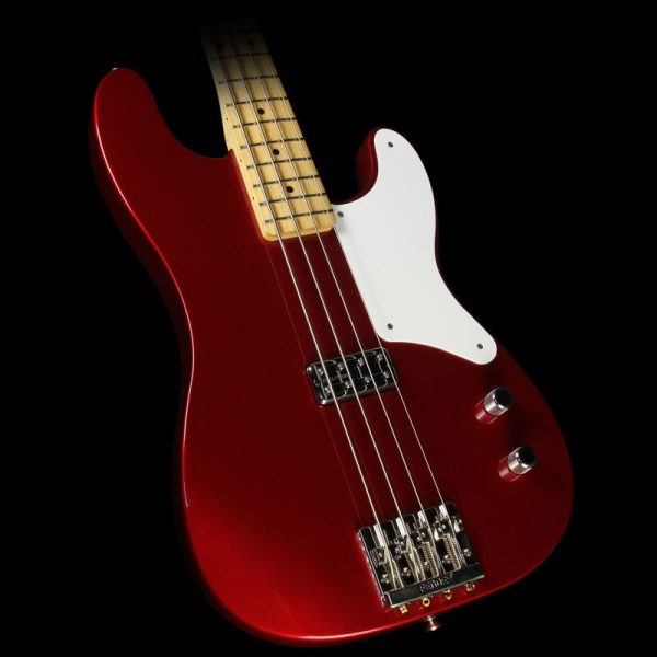 Used Fender Cabronita Precision Bass Electric Bass Guitar Candy Apple Red Discount