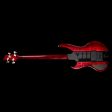 Eye s Bass EBG-2 Big Mama Aluminum Body Electric Bass Transparent Red Hot on Sale