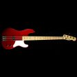 Used Fender Cabronita Precision Bass Electric Bass Guitar Candy Apple Red Discount