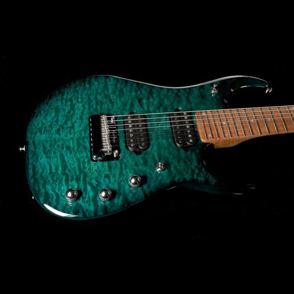 Ernie Ball Music Man JP15 John Petrucci 7-String Electric Guitar Quilt Top Teal Cheap